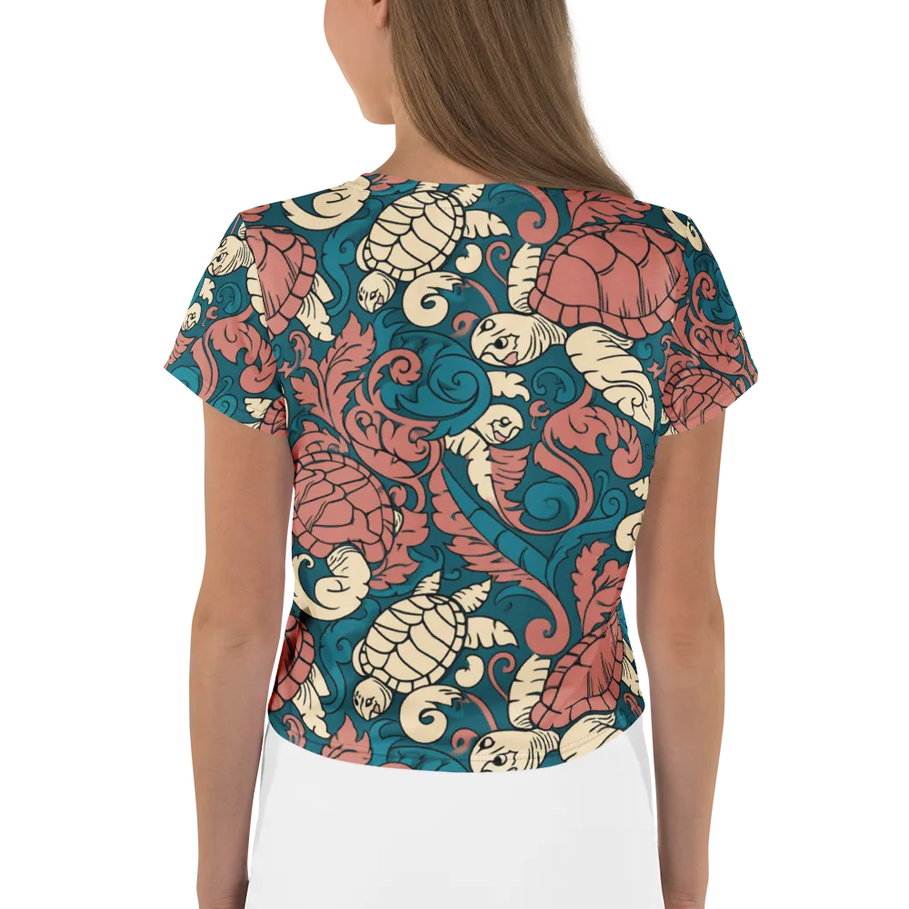 Tidal Baroque on Crop Tee — Back