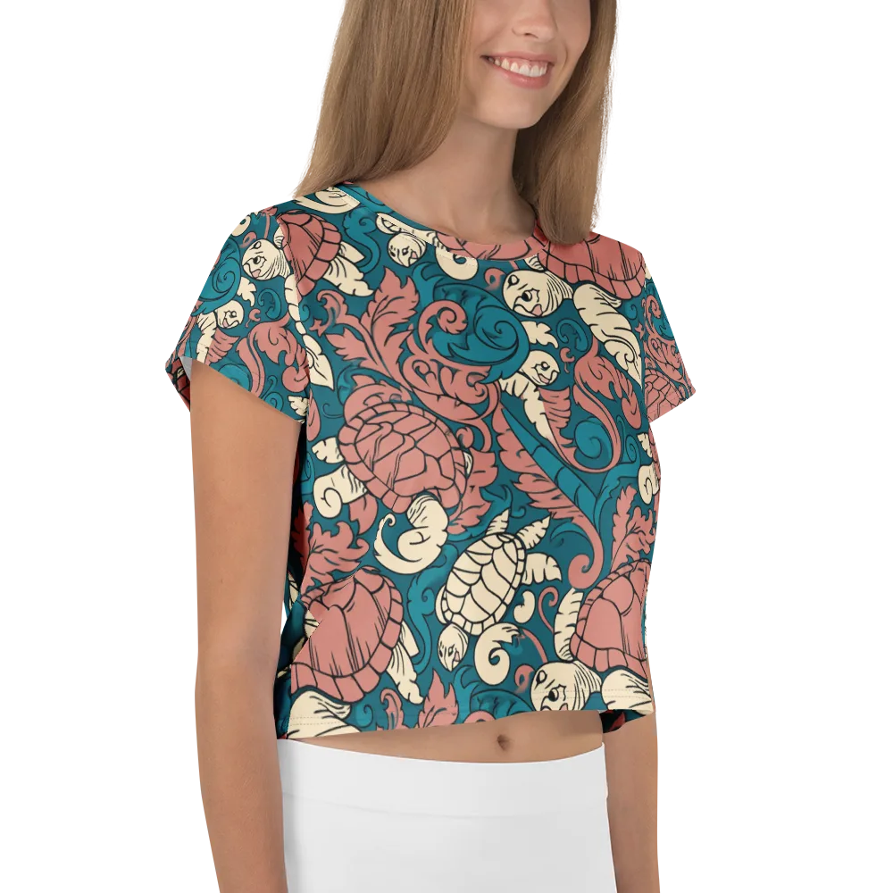 Tidal Baroque on Crop Tee — Right