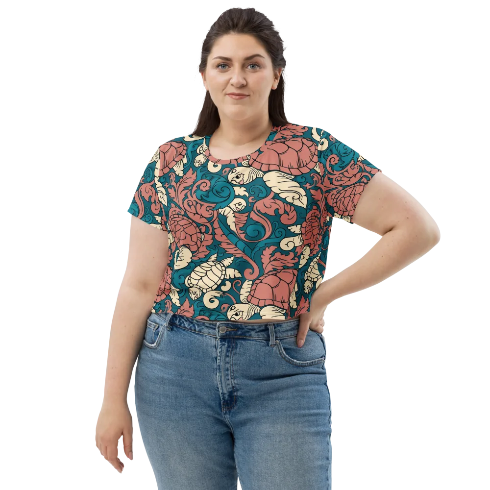 Tidal Baroque on Crop Tee — Front