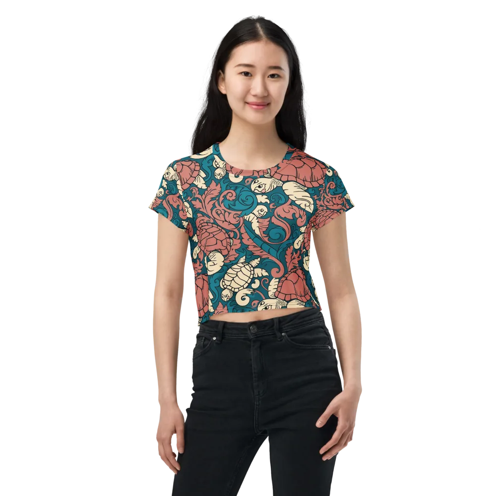 Tidal Baroque on Crop Tee — Front
