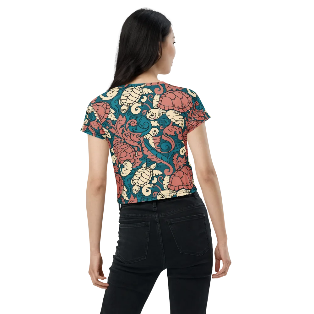 Tidal Baroque on Crop Tee — Back