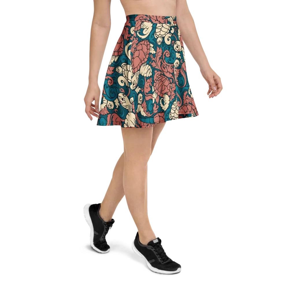 Tidal Baroque on Skater Skirt — Right