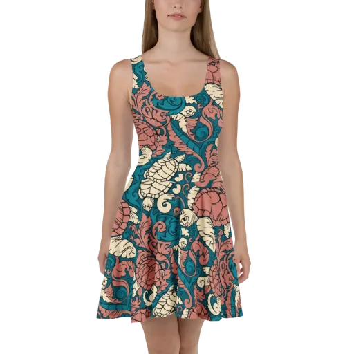 Tidal Baroque on a Skater Dress