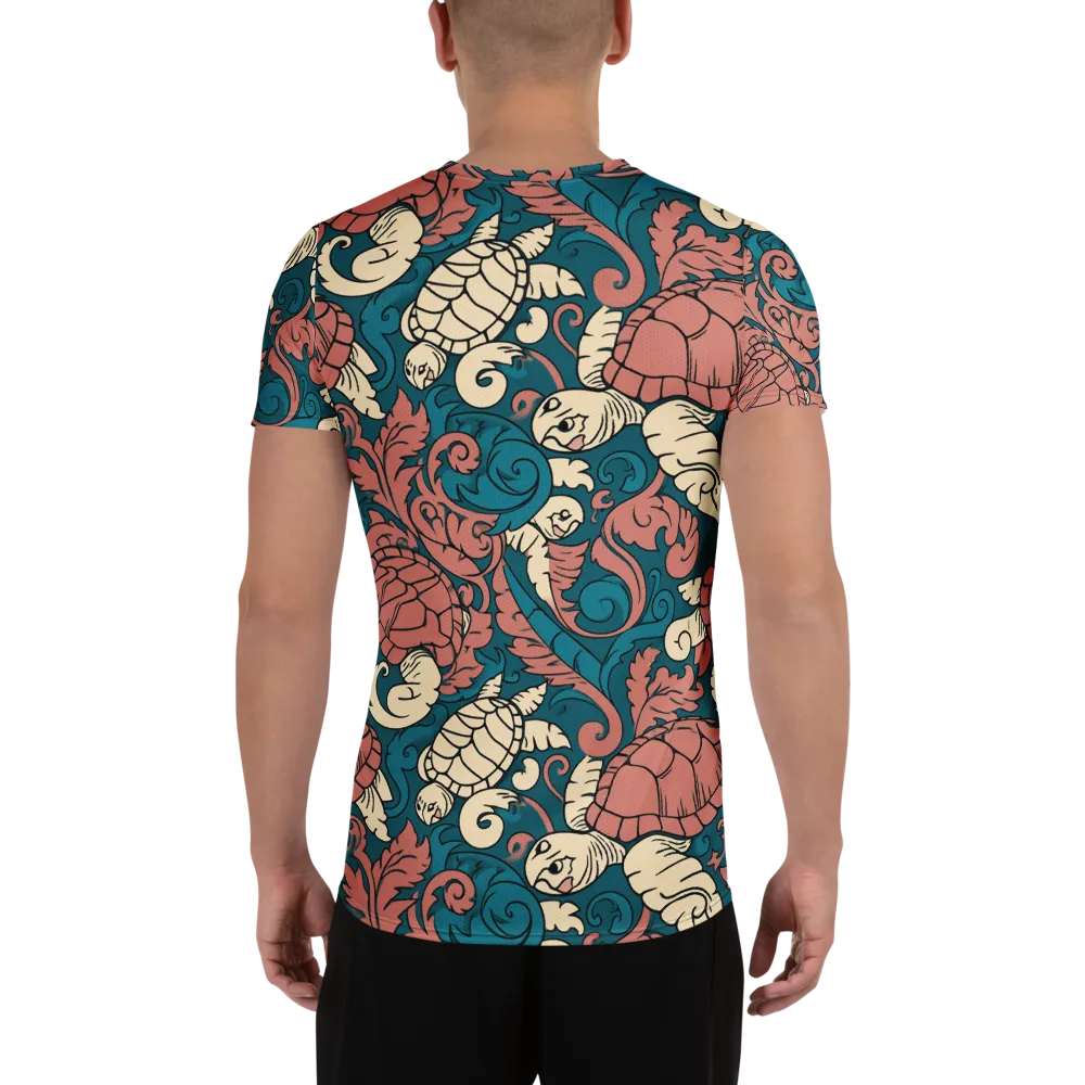 Tidal Baroque on Men's Athletic T-Shirt — Back