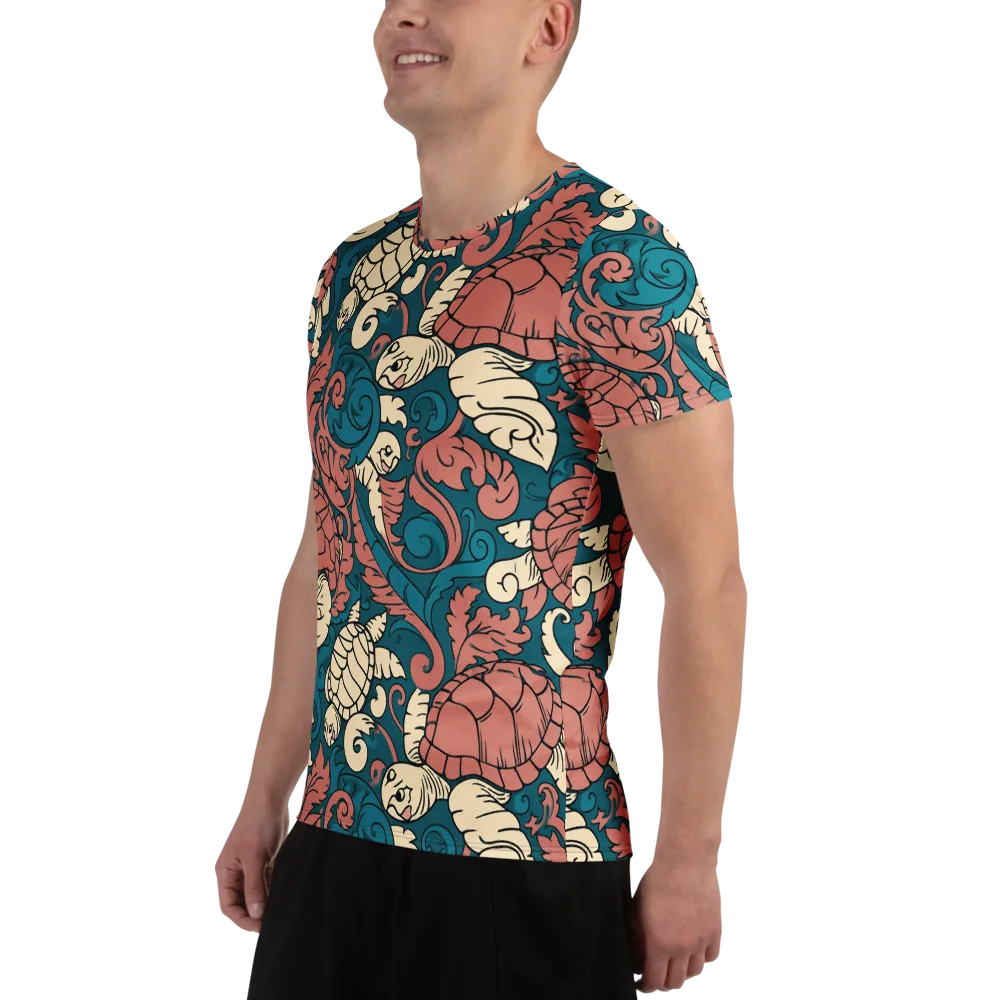 Tidal Baroque on Men's Athletic T-Shirt — Left