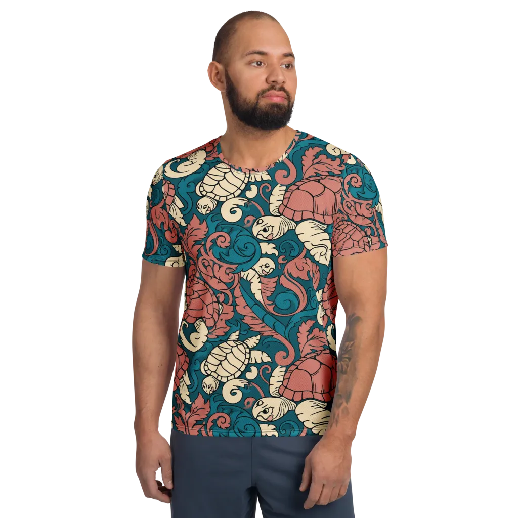 Tidal Baroque on Men's Athletic T-Shirt — Front