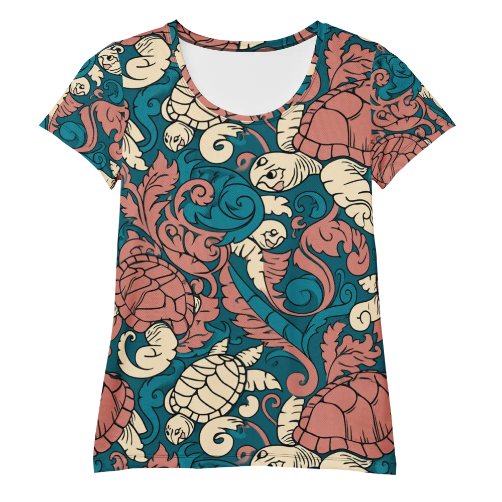 Tidal Baroque on Women's Athletic T-Shirt — Front