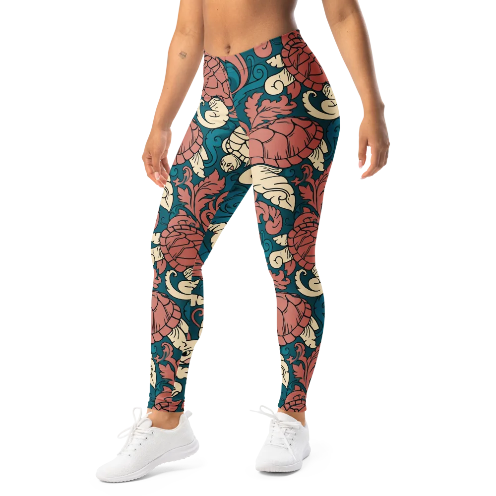Tidal Baroque on Leggings — Left Front