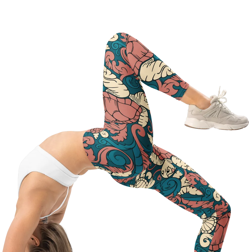 Tidal Baroque on Leggings — Right
