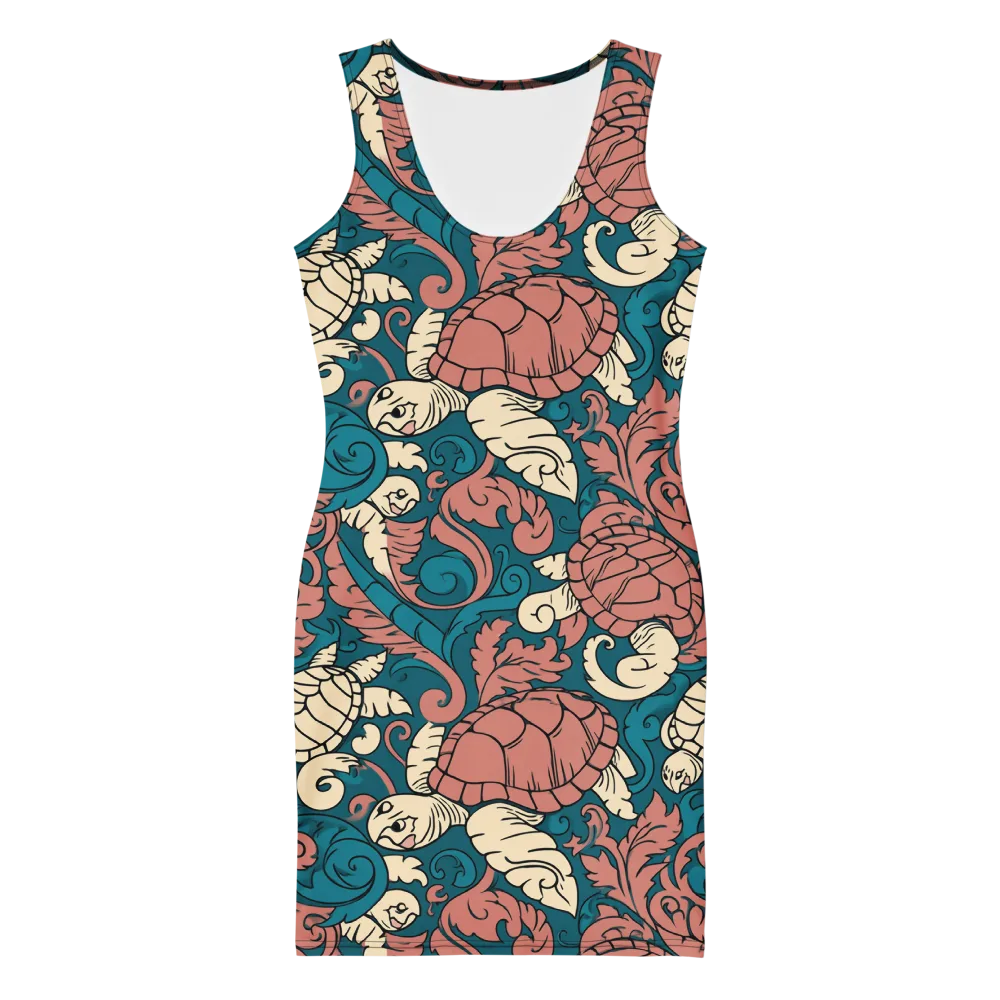 Tidal Baroque on Bodycon Dress — Front