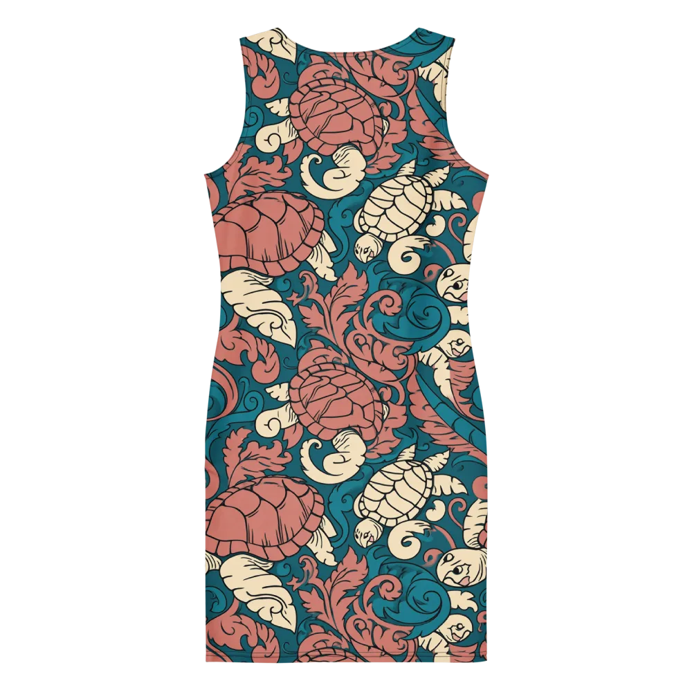 Tidal Baroque on Bodycon Dress — Back