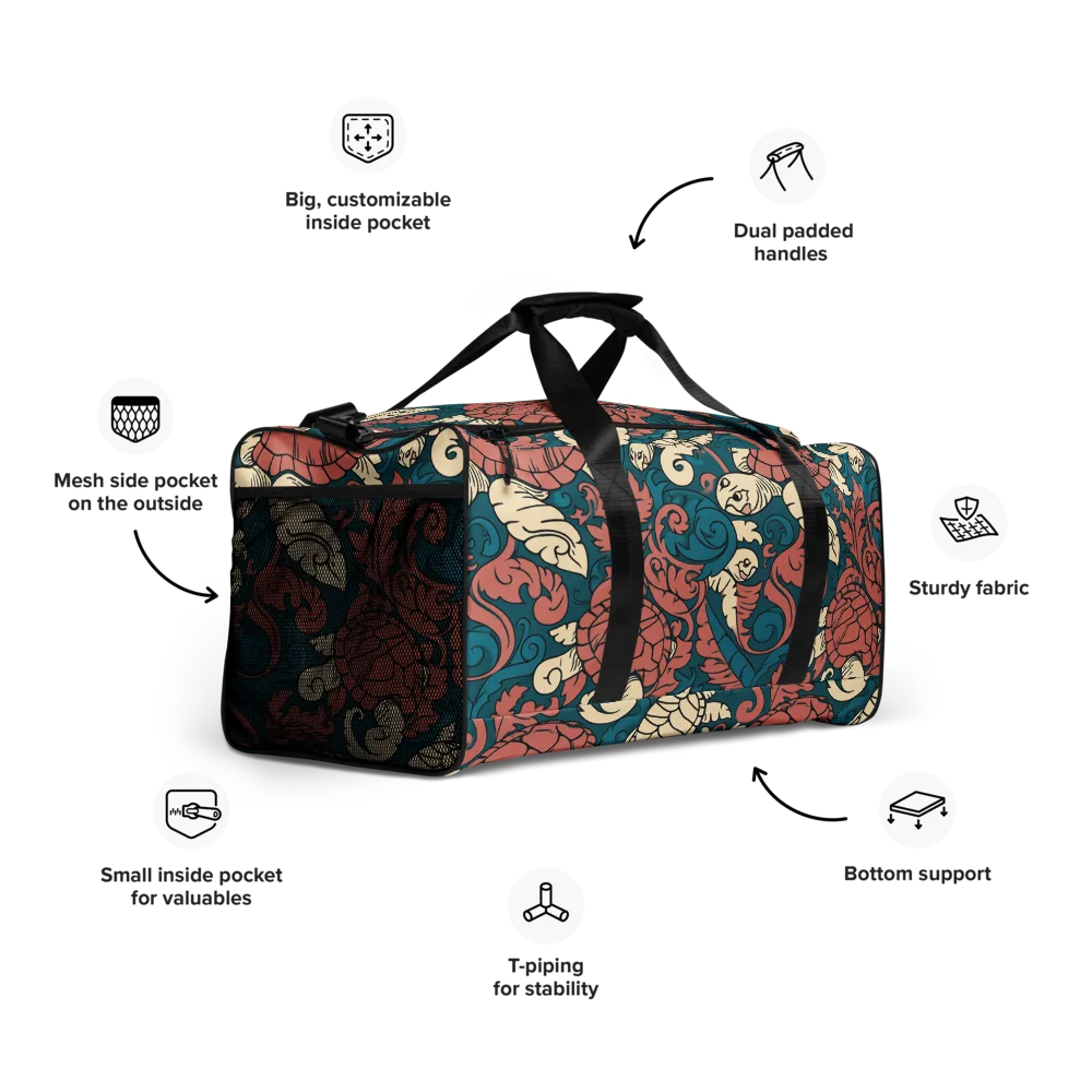 Tidal Baroque on Duffle Bag — Right Front