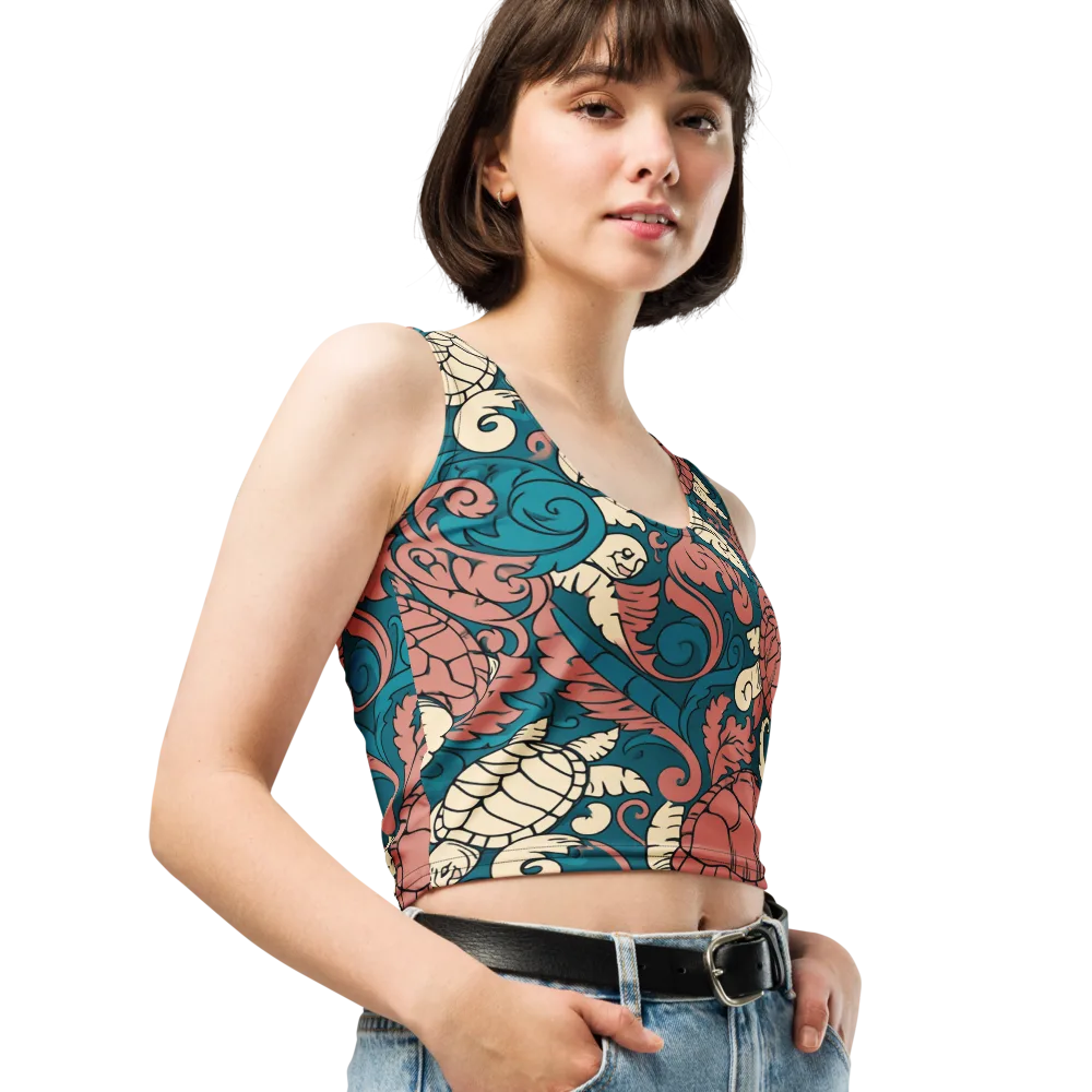 Tidal Baroque on Crop Top — Right Front
