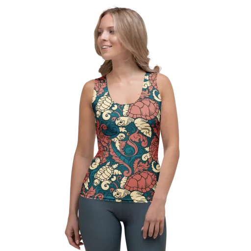 Tidal Baroque on a Women's Tank Top