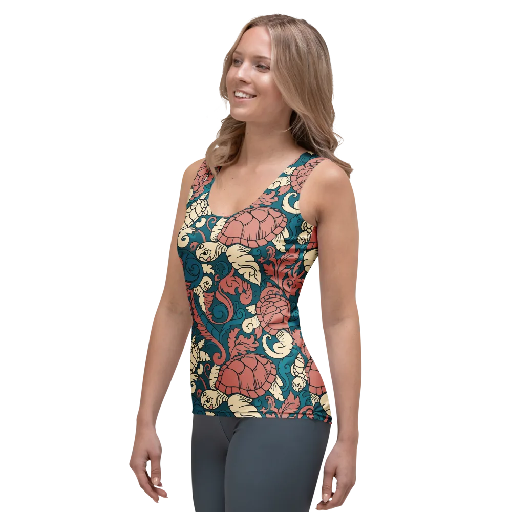 Tidal Baroque on Women's Tank Top — Left Front
