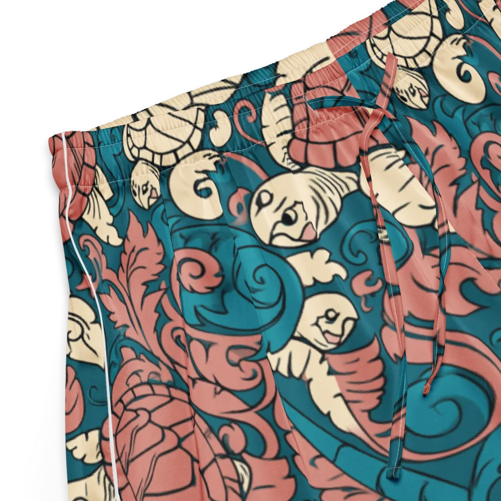 Tidal Baroque on Women's Pajama Shorts — Product details