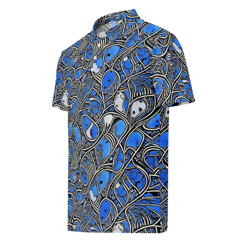 Inkfish Rhapsody on Men's Slim Fit Polo Shirt — Left Front