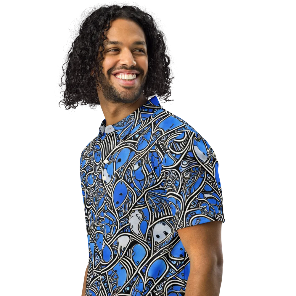 Inkfish Rhapsody on Men's Slim Fit Polo Shirt — Left Front