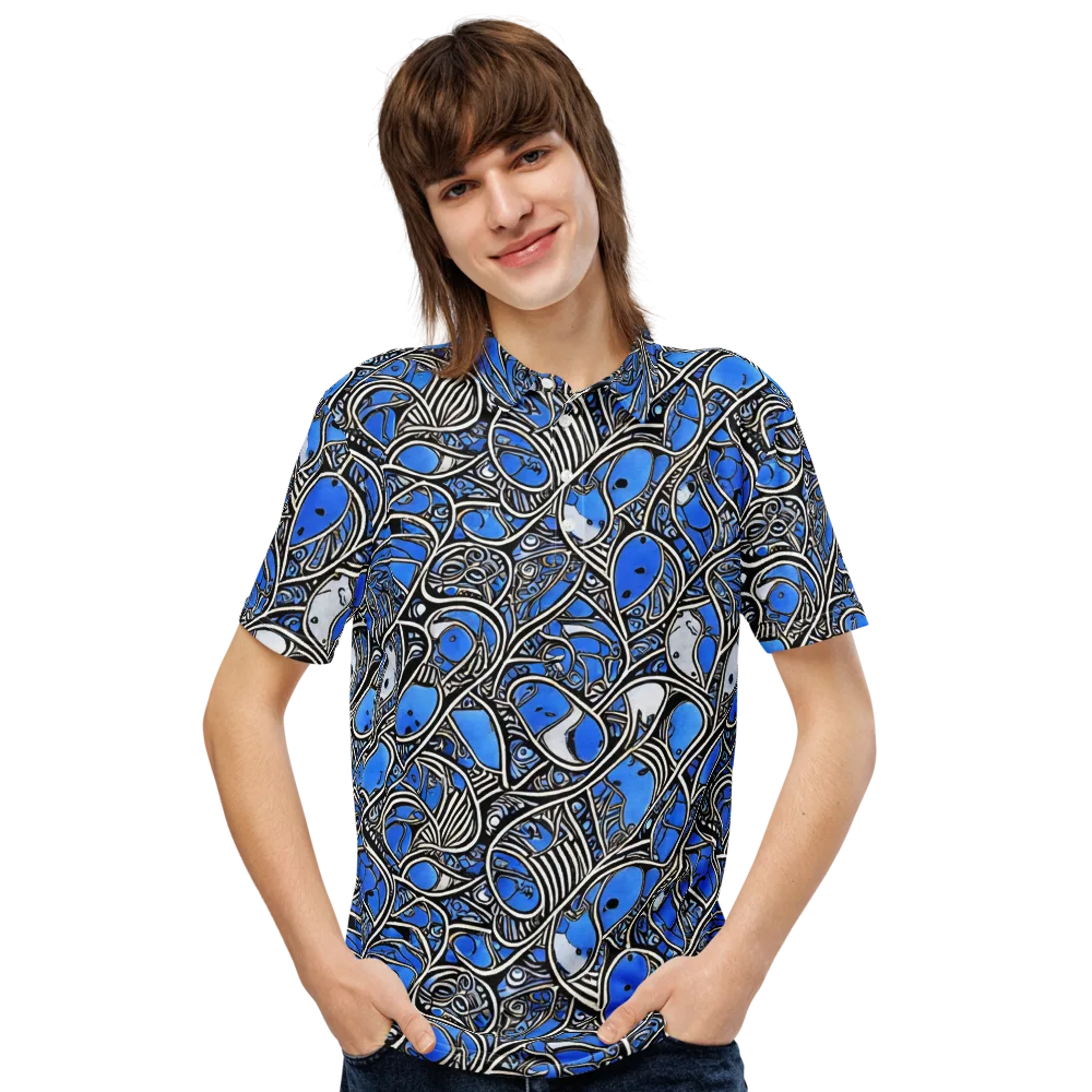 Inkfish Rhapsody on Men's Slim Fit Polo Shirt — Front