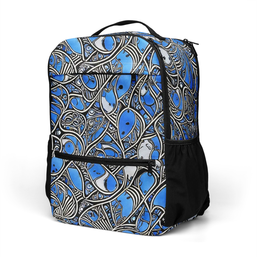Inkfish Rhapsody on Utility Backpack — Left Front