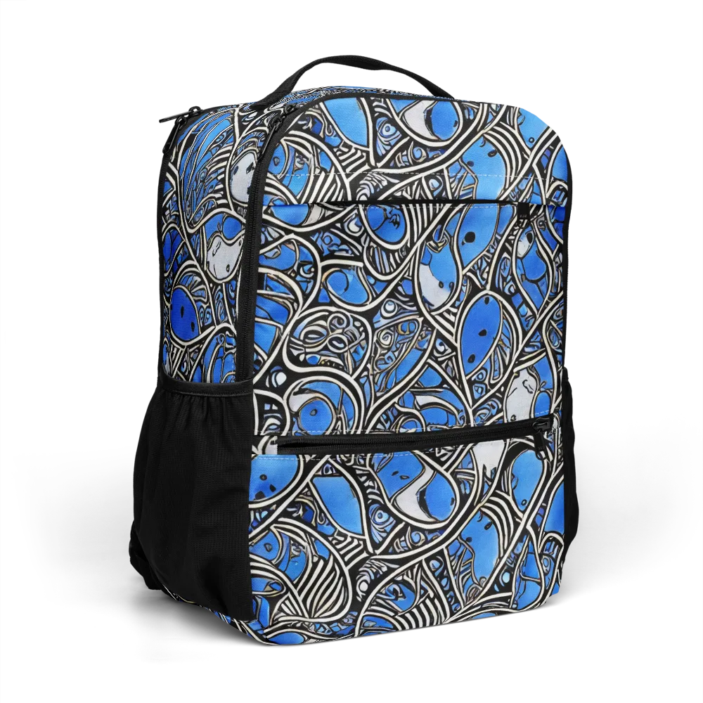 Inkfish Rhapsody on Utility Backpack — Right Front