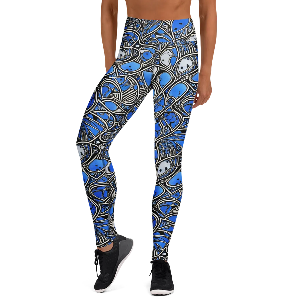 Inkfish Rhapsody on Yoga Leggings — Front