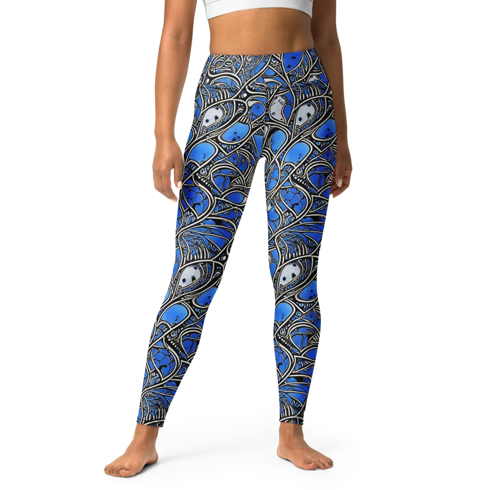 Inkfish Rhapsody on Yoga Leggings — Front
