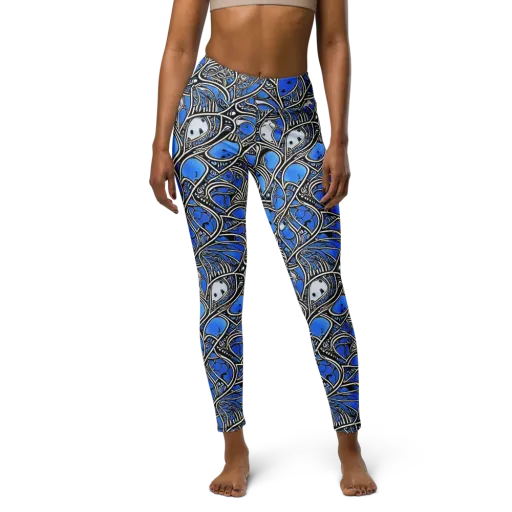 Inkfish Rhapsody on a Yoga Leggings