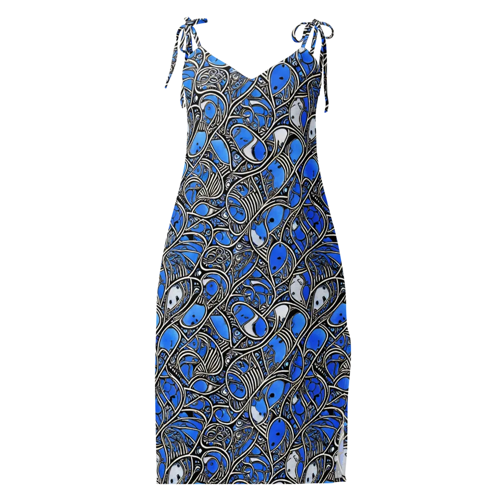 Inkfish Rhapsody on Slip Dress — Front