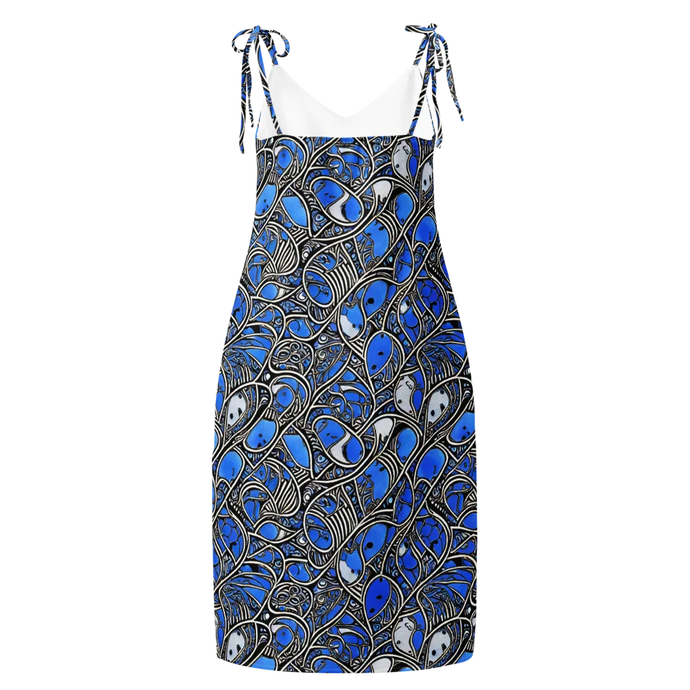 Inkfish Rhapsody on Slip Dress — Back