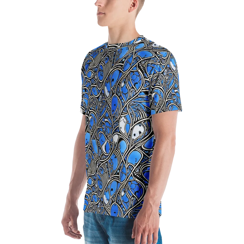 Inkfish Rhapsody on Men's Crew Neck T-Shirt — Left