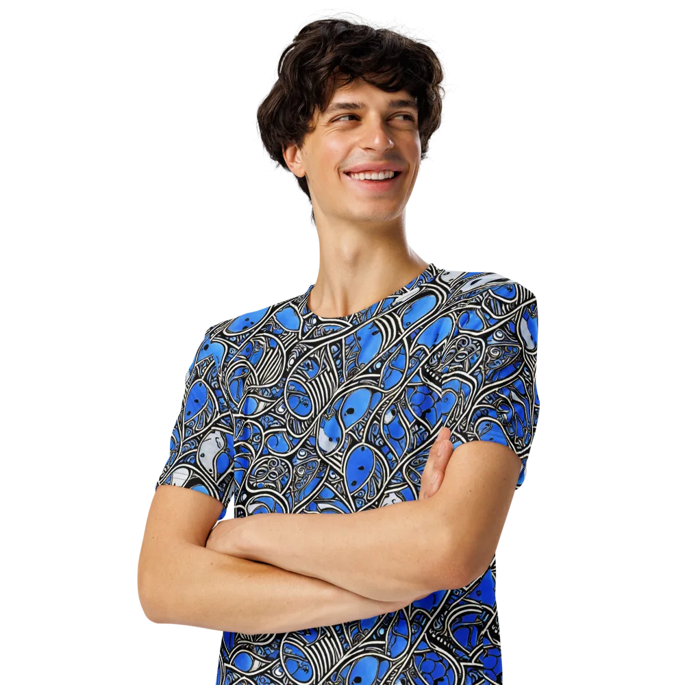 Inkfish Rhapsody on Men's Crew Neck T-Shirt — Left Front
