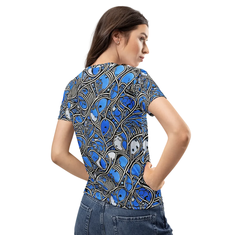 Inkfish Rhapsody on Women's Crew Neck T-Shirt — Back