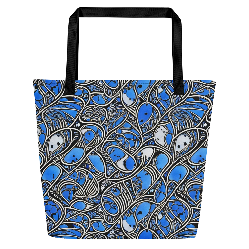 Inkfish Rhapsody on Large Tote Bag W/ Pocket — Front