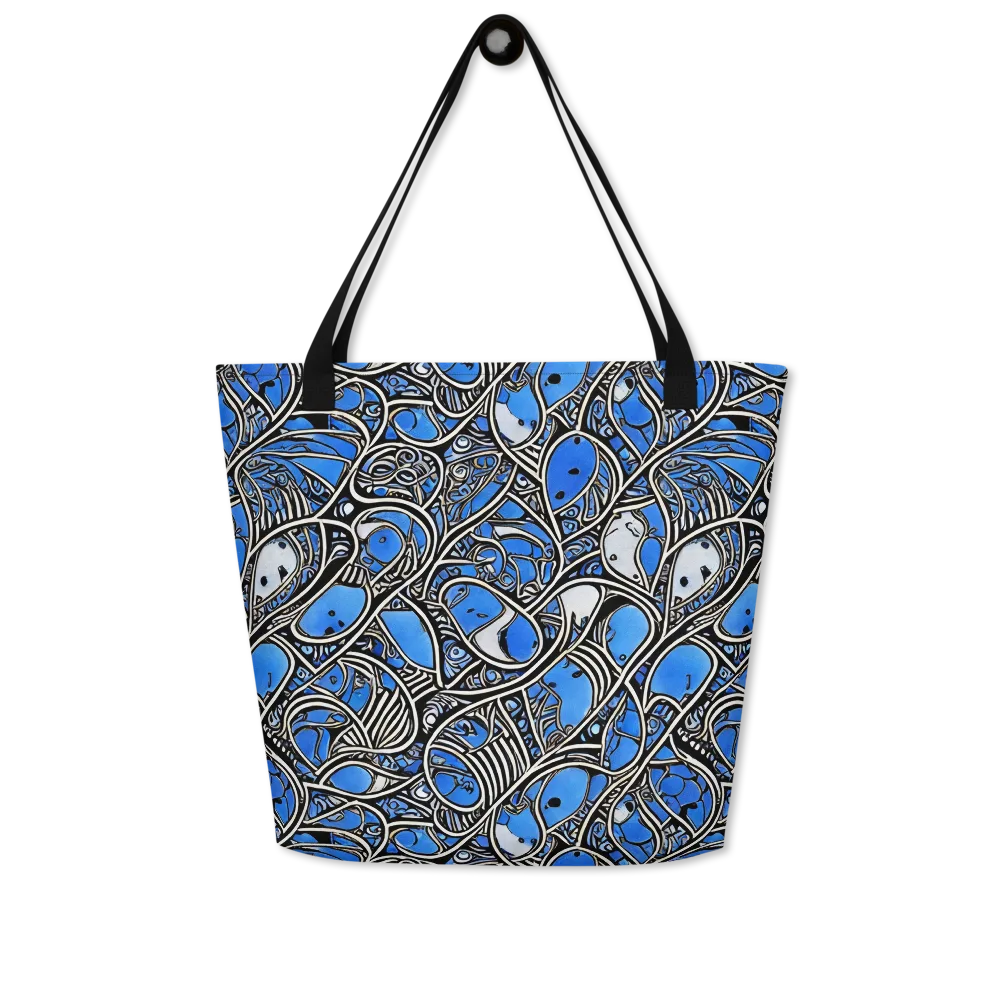Inkfish Rhapsody on Large Tote Bag W/ Pocket — Front