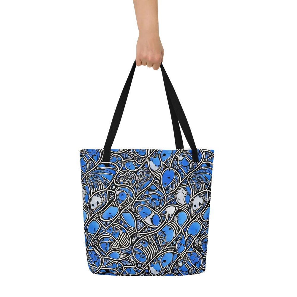 Inkfish Rhapsody on Large Tote Bag W/ Pocket — Front