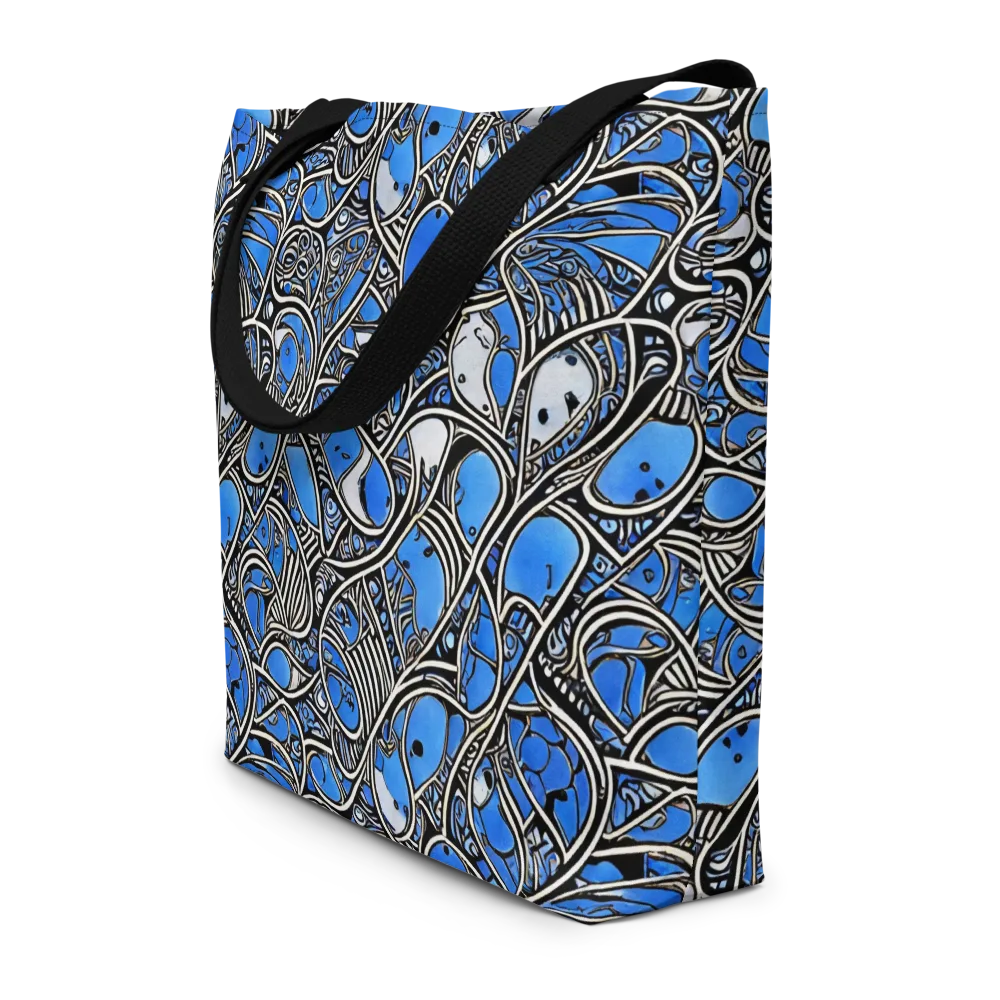 Inkfish Rhapsody on Large Tote Bag W/ Pocket — Front