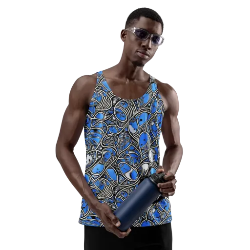 Inkfish Rhapsody on a Men's Tank Top