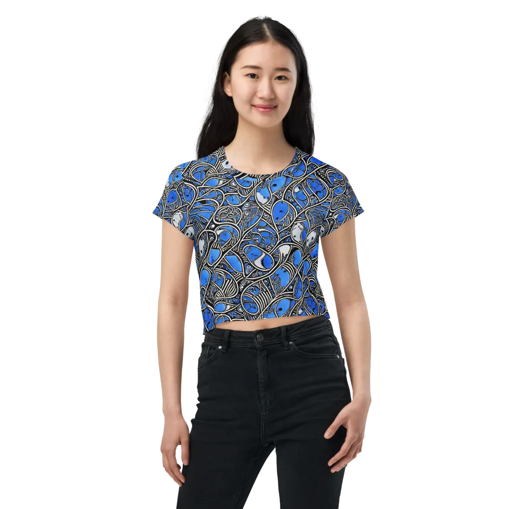Inkfish Rhapsody on Crop Tee — Front