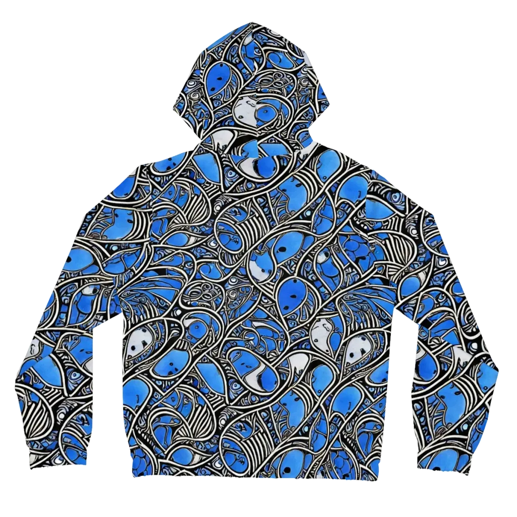 Inkfish Rhapsody on Women's Full-Zip Hoodie — Back