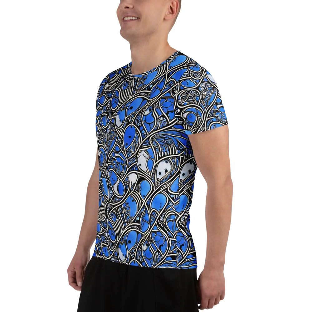 Inkfish Rhapsody on Men's Athletic T-Shirt — Left