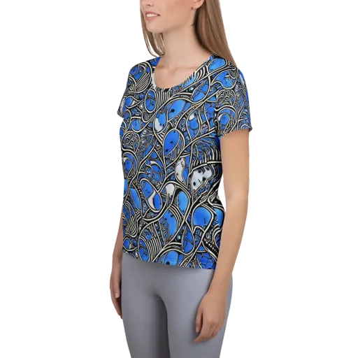 Inkfish Rhapsody on a Women's Athletic T-Shirt