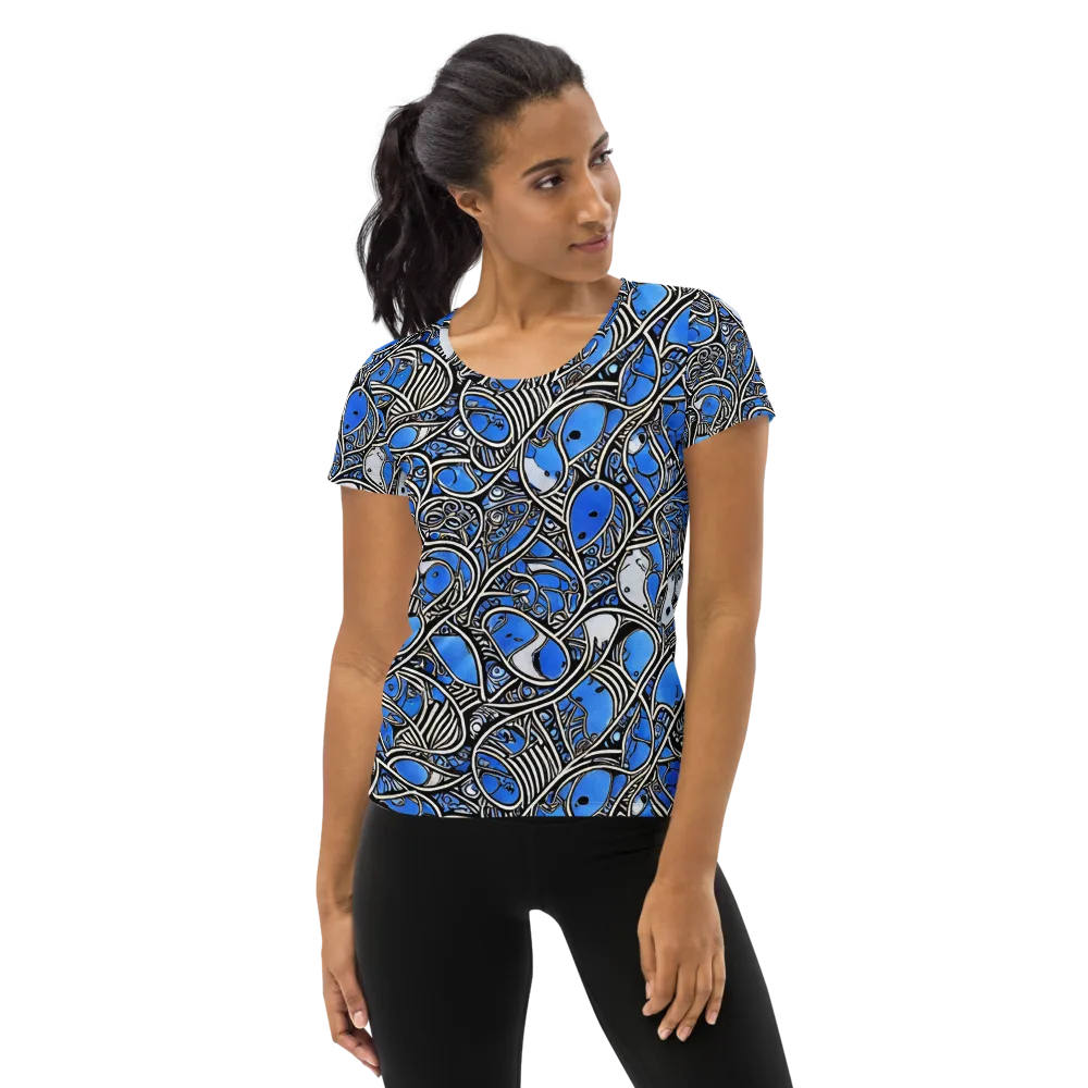 Inkfish Rhapsody on Women's Athletic T-Shirt — Front