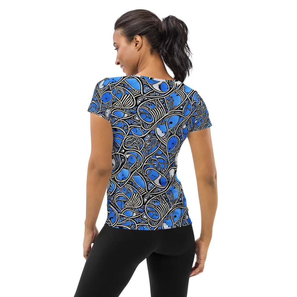 Inkfish Rhapsody on Women's Athletic T-Shirt — Back