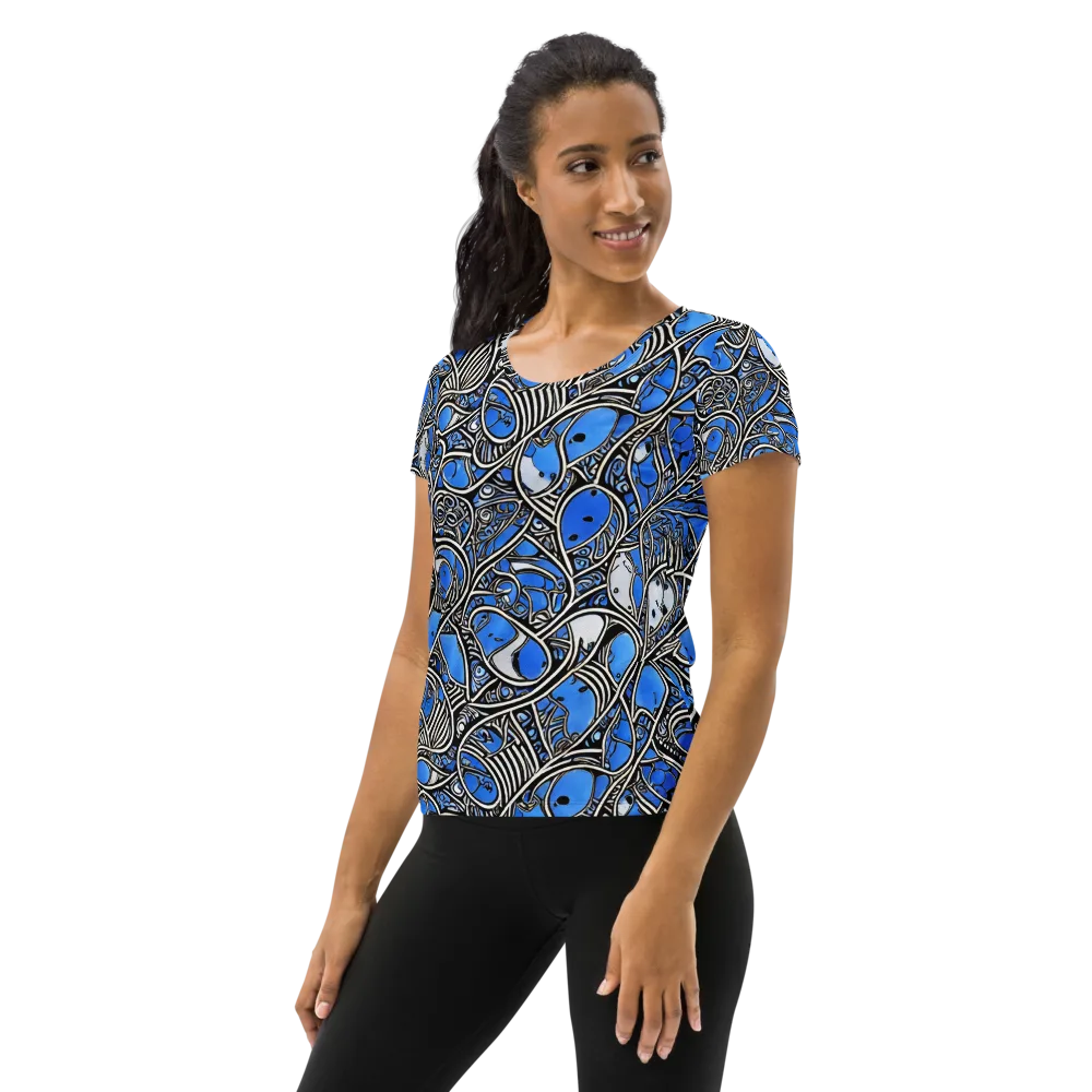 Inkfish Rhapsody on Women's Athletic T-Shirt — Left