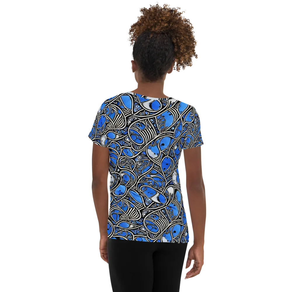 Inkfish Rhapsody on Women's Athletic T-Shirt — Back