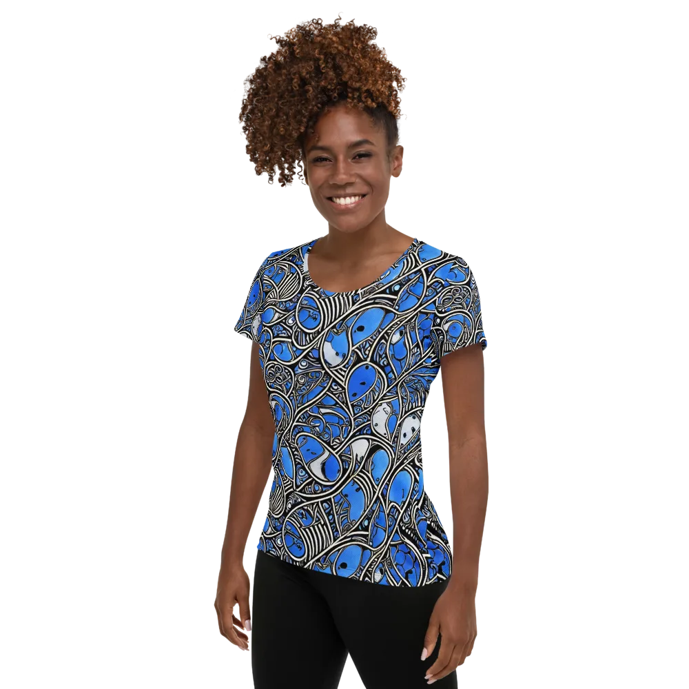 Inkfish Rhapsody on Women's Athletic T-Shirt — Left