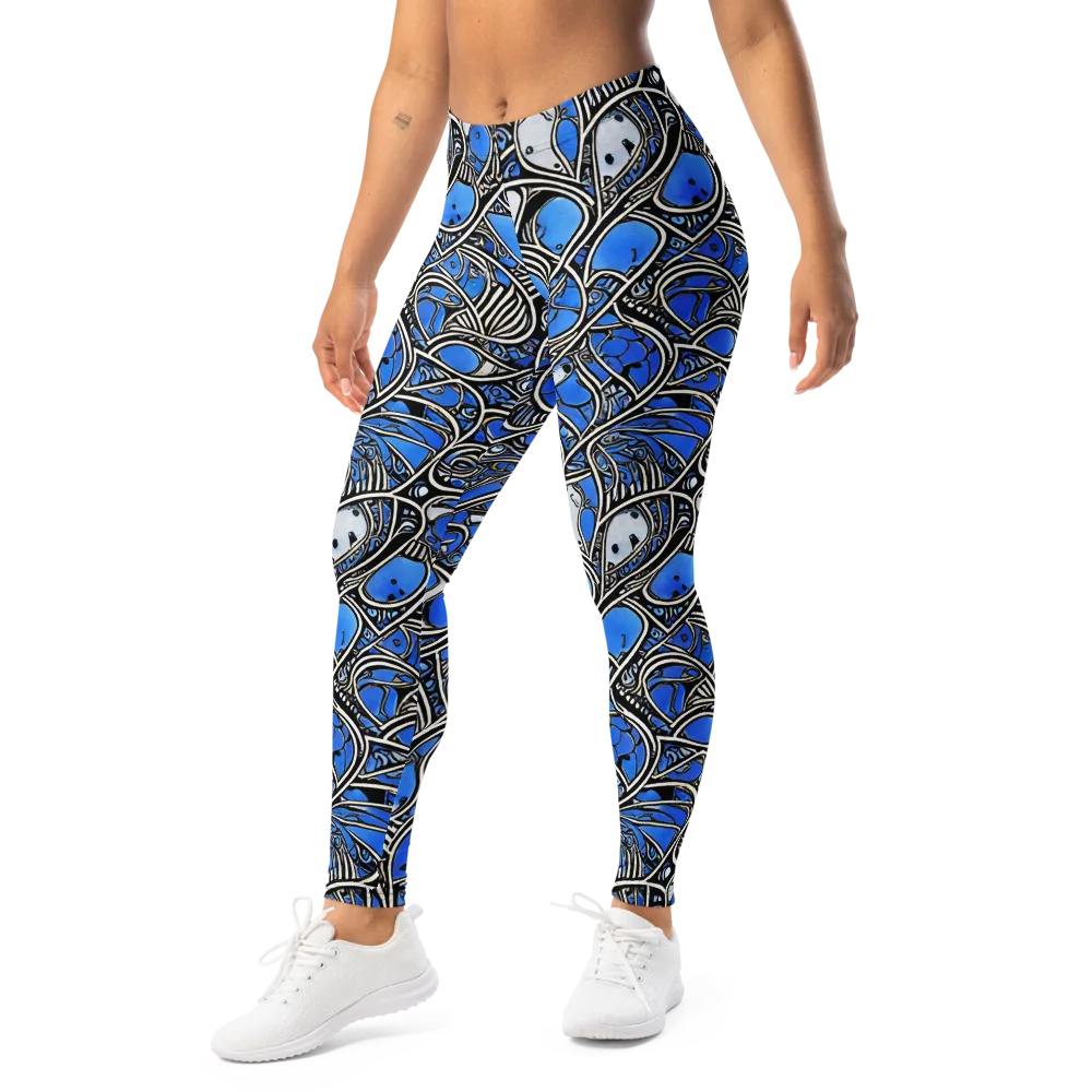 Inkfish Rhapsody on Leggings — Left Front