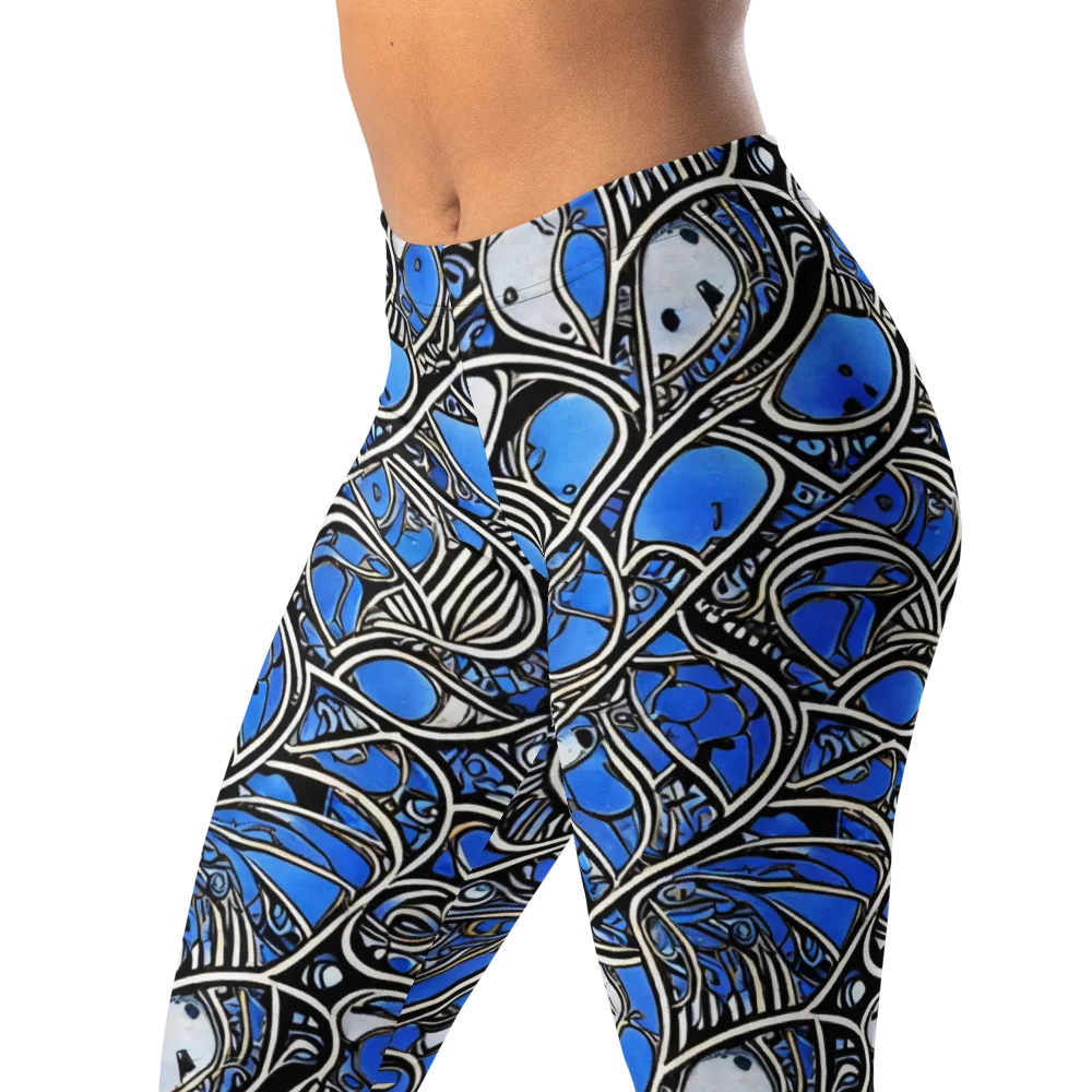 Inkfish Rhapsody on Leggings — Left Front