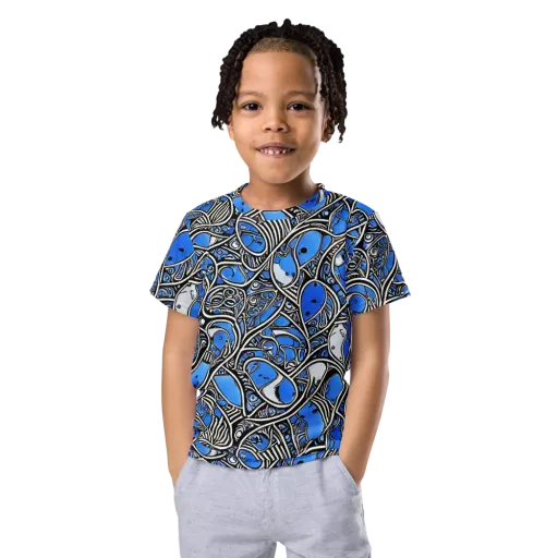 Inkfish Rhapsody on a Kids Crew Neck T-Shirt
